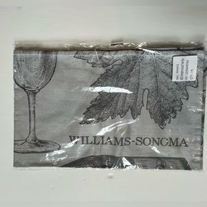 WILLIAMS SONOMA JAQUARD TOWEL | CHAMPAGNE | COLOR: GRAY | NEW